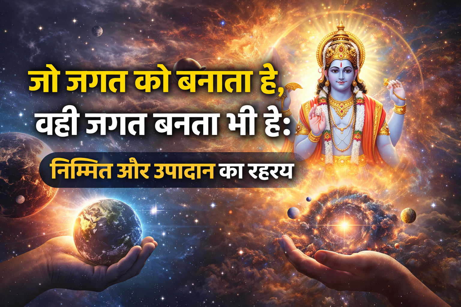 जो जगत को बनाता है, वही जगत बनता भी है: निमित्त और उपादान का रहस्य